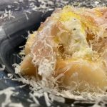 桃の冷製パスタやってます