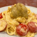 【ウニのクリームパスタ】すんごく美味しいですよね。